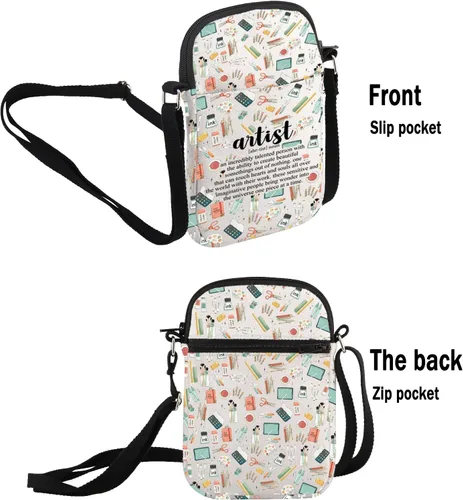 Vista 2 de G2TUP Bolsa de maquillaje Artist Definition - Bolsa de cosméticos para profesores de arte y amantes - Regalo de pintor, Definición de artista S