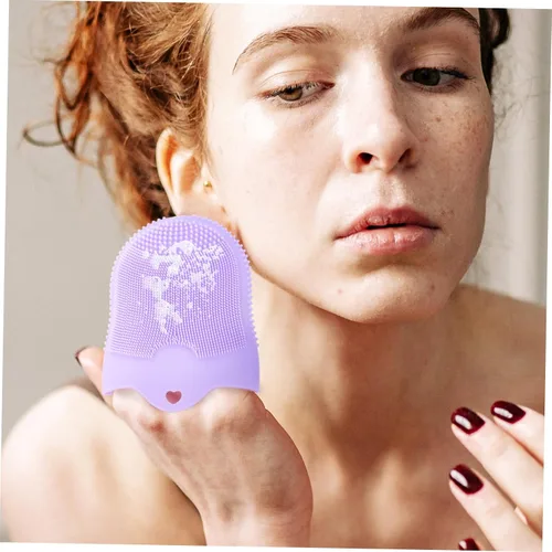 Vista 8 de FRCOLOR Cepillo de limpieza facial suave Cepillo facial de silicona Limpieza profunda Depurador de poros profundos Herramienta de lavado facial