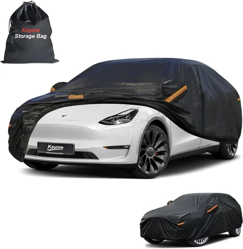 Vista 84 de Kayme Cubierta de auto SUV de 7 capas ajuste personalizado para BMW X1 (2009-2025), impermeable, para todo tipo de clima, para automóviles, cubierta