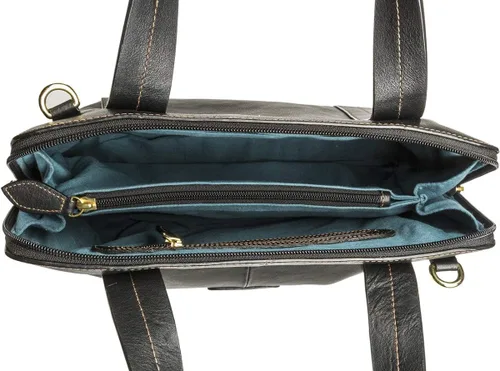Vista 3 de Hidesign Bolso cruzado de piel con correa de hombro desmontable de Cerys