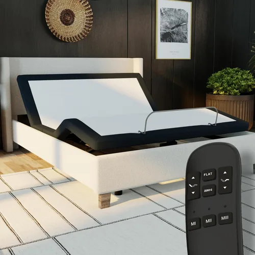 Vista 10 de Blissful Nights Twin XL e3 Base de Marco de Cama Ajustable con Inclinación de Cabeza y Pie, Control Remoto Inalámbrico, Fácil Montaje, Garantía
