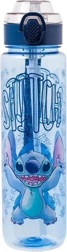 Vista 11 de Silver Buffalo Disney Lilo y Stitch Botella de agua con rastreador de hidratación Stay Cool Schedule, de plástico, con tapa de cierre, correa