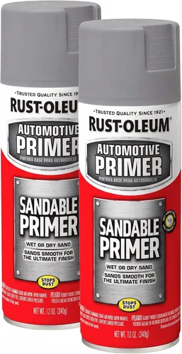 Vista 11 de Rust-Oleum 249418 Spray de imprimación lijable automotriz, 12 onzas, negro