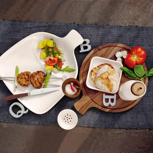 Vista 4 de Villeroy & Boch Artesano Original Antipasti Plato de madera de acacia, 11 pulgadas, Holz - Akazie, marrón
