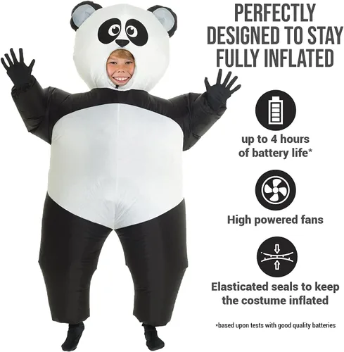 Vista 2 de Morph Inflatable Panda Costume Kids, Blow Up Kids Panda Costume, Blow Up Panda Costume Kids, Panda Halloween Costume Kids