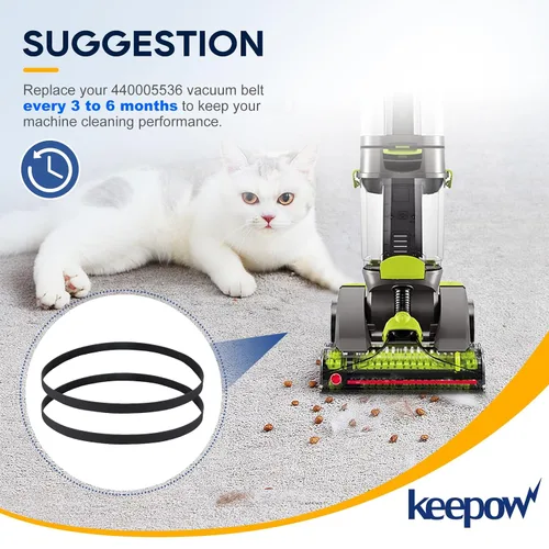 Vista 5 de KEEPOW Correa de vacío para limpiador de alfombras Hoover Dual Power Max FH51000, FH51001, FH51002, FH51010, FH51000RM, FH51000NC, FH51001, FH54000