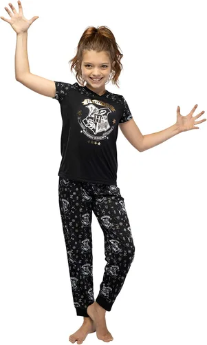 Vista 2 de Harry Potter Hermione Hogwarts Crest Athletic Jogger Pajama 2pc Set