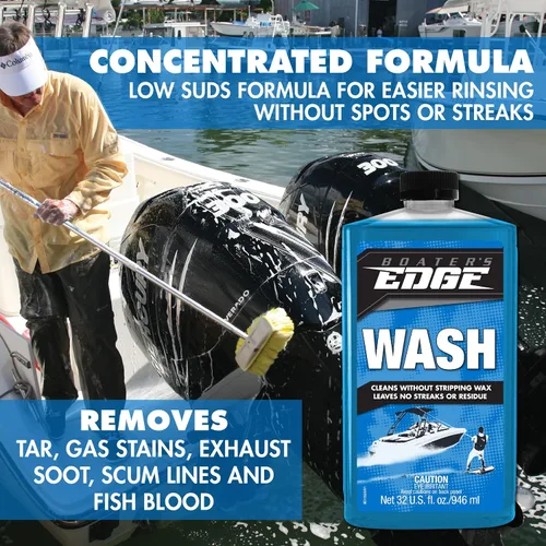 Vista 4 de BOATER'S EDGE Wash - Concentrado de jabón biodegradable para barcos - 32 oz (BE1132)