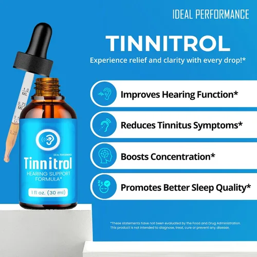 Vista 5 de Gotas de tinnitrol de tinnitus, alivio de tinnitrol y tinnitus para orejas zumbidas, suplemento avanzado de apoyo para la salud del oído, gotas