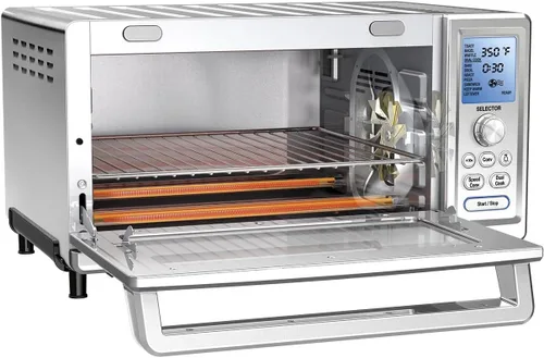 Vista 3 de Cuisinart Horno tostador de convección (TOB-260N1) y cesta Airfryer