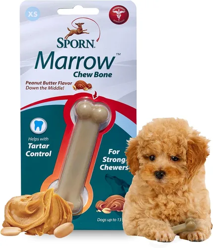 Vista 24 de Sporn Yuppie - Juguete dental para cachorros, masticable de médula, pequeño, blanco, (33810)