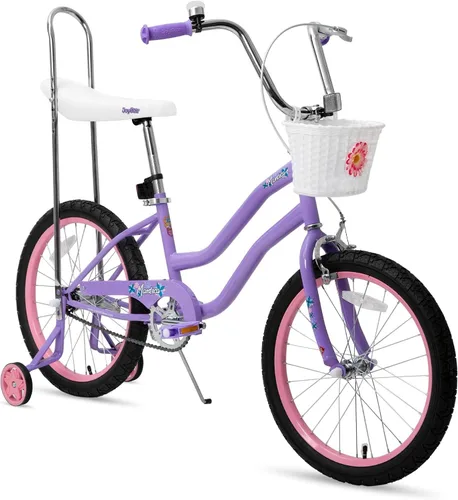 Vista 10 de JOYSTAR Manteca 20 Inch Kids Bike with Training Wheels, Banana Seat Bike for Girls Ages 6 and Up, Kids' Bicycle, Adjustable Seat & Handlebars