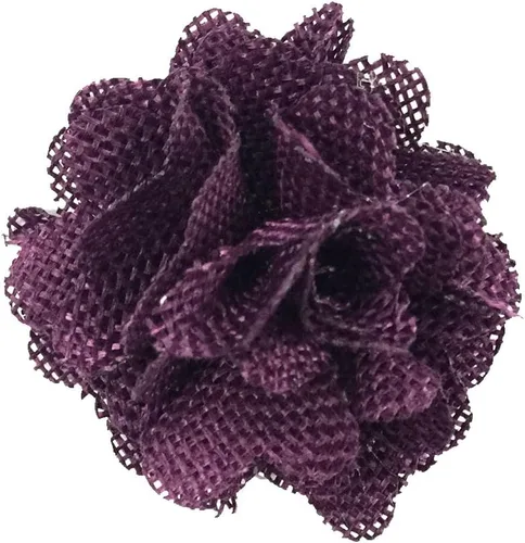 Vista 8 de Wrapables® Shabby Chic - Flor de arpillera de 2 pulgadas de diámetro (juego de 20), gris ceniza