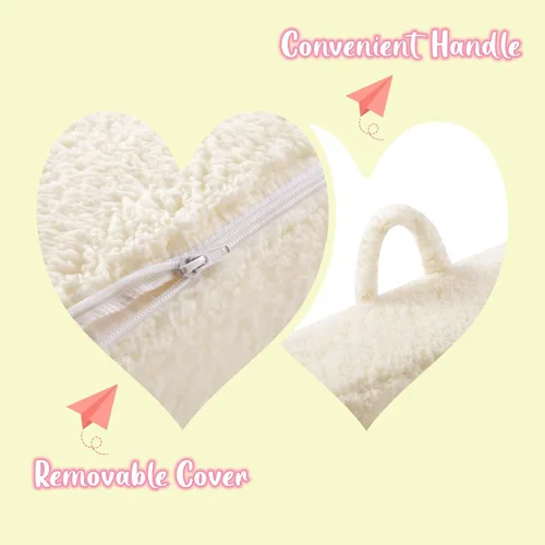 Vista 7 de MOMCAYWEX Silla de Sherpa Suave y Acogedora para Niños, Silla de Espuma Acogedora para Niños Pequeños para Niños y Niñas, Crema