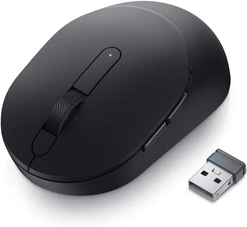 Vista 3 de Dell MS5120W Mobile Pro Ratón Inalámbrico – Inalámbrico 2.4GHz, Bluetooth 5.0, Microsoft Swift Pair/Dell Pair (solo Windows 10 y 11), Sensor Óptico