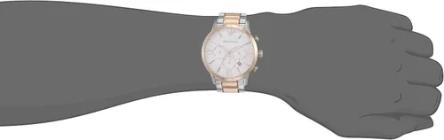 Vista 4 de Armani Giovanni AR11209 - Reloj cronógrafo de cuarzo para hombre esfera blanca