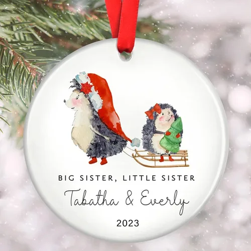 Vista 7 de Adornos familiares personalizados, adorno de Navidad familiar, decoración del hogar de Navidad, regalos de Navidad para la familia, adornos de árbol