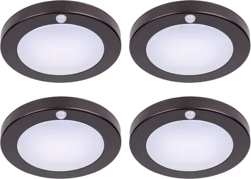 Vista 11 de LIT-PaTH Lámpara LED de techo empotrada, accesorio de iluminación de armario con sensor de movimiento, 10.5 W, 700 lúmenes, 6.2 pulgadas, carcasa
