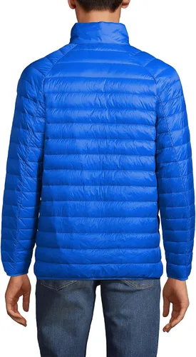 Vista 2 de Lands' End Chaqueta de plumón con capucha ultraligera y plegable para hombre