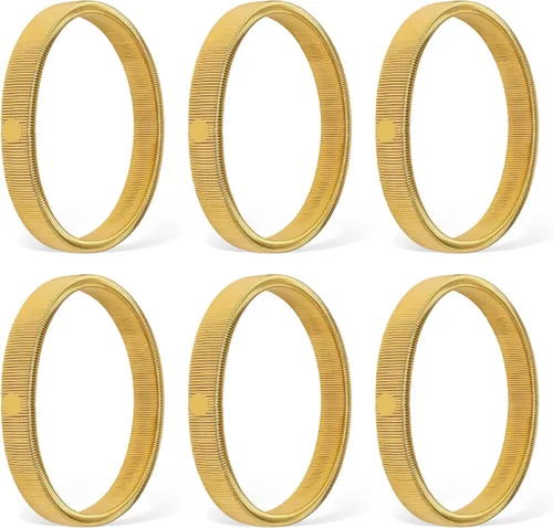 Vista 21 de Coolrunner 6 piezas antideslizantes elásticos para camisas de manga de brazaletes metálicos para ligas elásticas de banda