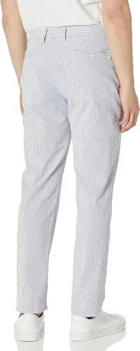 Vista 2 de Brooks Brothers Pantalones ajustados de algodón Seersucker para hombre