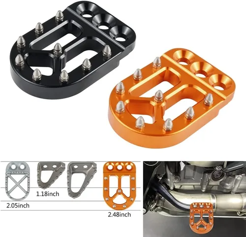 Vista 2 de Para KTM 790 Adventure R S 2018-2022 890 Adv - Palanca de freno de pie trasero ajustable para motocicleta, almohadilla de clavija, placa de Negro