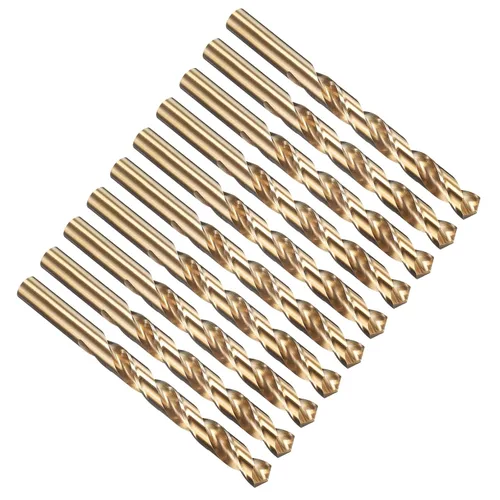 Vista 104 de PATIKIL Broca Jobber de 0.039 in, vástago recto M35 cobalto 5% acero de alta velocidad 135° acabado dorado para metal duro de acero inoxidable - 2