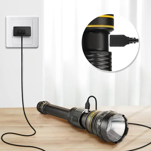 Vista 3 de Adaptador USB de 5 V para foco Stanley Fatmax SL10LEDS Adaptador USB de 5 V compatible con linternas Stanley Fatmax SL10LEDS, SL10LEDSL, TL450