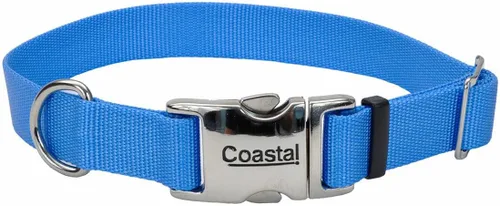 Vista 22 de Coastal Collar de perro ajustable para mascotas con hebilla de metal, cómodo collar de perro resistente a la decoloración con cierre a presión Negro