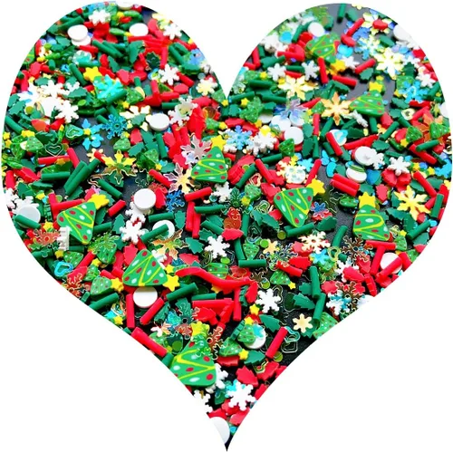 Vista 19 de Chispitas Falsas Chispitas Falsas de Navidad Chispitas Falsas de Caramelo Chispitas de Arcilla Polimérica Chispitas Poliméricas Rebanadas de Arcilla