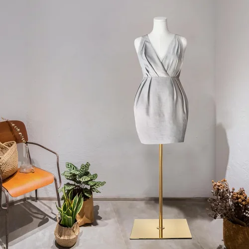 Vista 8 de maniquí femenino con forma de torso de talla grande para mujer, formas de vestido para costura, maniquí de cuerpo con alta estabilidad, soporte