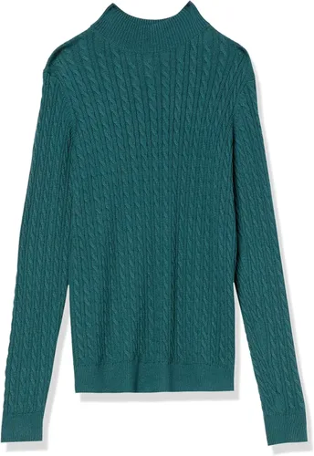 Vista 5 de Tienda Essentials Suéter ligero de manga larga con cuello alto falso para mujer