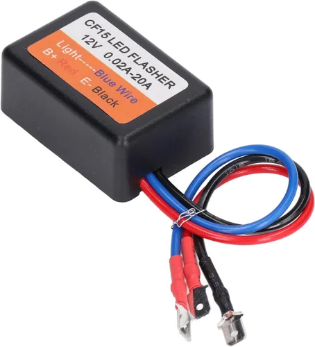 Vista 4 de Relé estroboscópico LED, controlador estroboscópico de flash, buena capacidad de conducción de corriente 12V, potente impermeable, bajo voltaje