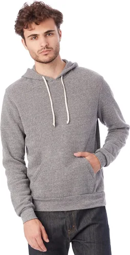 Vista 2 de Alternative Sudadera con capucha para hombre, estilo vintage de rizo lavado Challenger