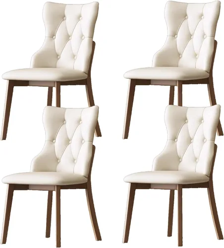 Vista 19 de Upholstered Dining Chairs Set, Modern Kitchen Dining Chairs Backrest Reading Office Desk Chair, for Living Room & Bedroom, Living Room, Home