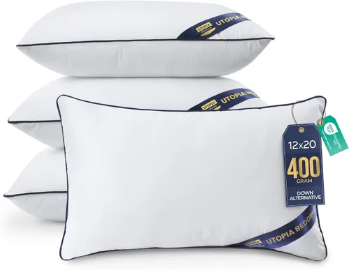 Vista 11 de Utopia Bedding - Relleno de almohadas decorativas (paquete de 2, color blanco), almohadas para sofá, cama y sofá de 12 x 12 pulgadas, relleno