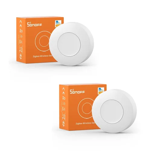 Vista 10 de Interruptor Zigbee SONOFF, SNZB-01P Botón de Pulsión Inalámbrico, Soporta la Creación de Escenas Inteligentes, Activa los Dispositivos Conectados