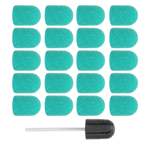 Vista 12 de Brocas de taladro de uñas, banda de lijado de uñas, broca para manicura, pedicura, pulido de uñas, rebabas, uso en salón de belleza, juego de lijado