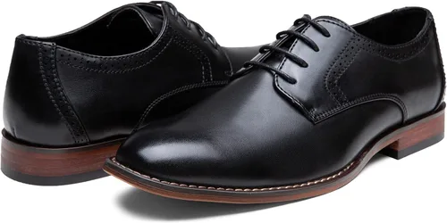 Vista 3 de Vostey Zapatos de vestir para hombre clásicos con punta de ala Brogue Oxfords
