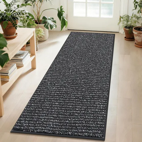 Vista 21 de BEQHAUSE Alfombra de Entrada de 20"x32" Tapete Interior para Puerta Antideslizante Lavable, Alfombras de Pasillo Absorbentes y Resistentes a Manchas