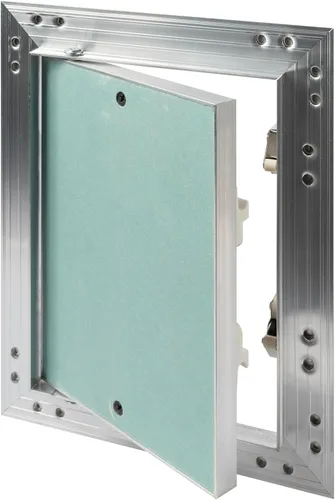 Vista 34 de Panel de acceso de aluminio para paneles de yeso de 6 x 6 pulgadas, puerta del eje de servicio, plomería, electricidad, calefacción, escotilla