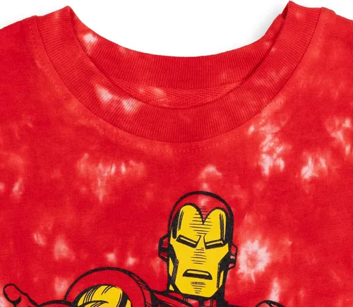 Vista 4 de Marvel Camiseta estampada de manga corta con estampado de Avengers Boys