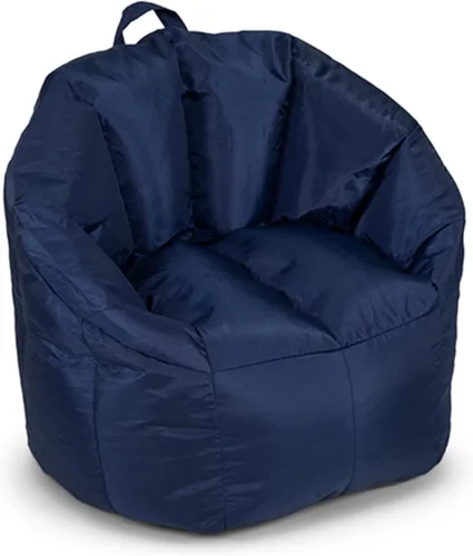 Vista 32 de Big Joe Milano - Silla de Puf con Cuero Montana Negro Vibe