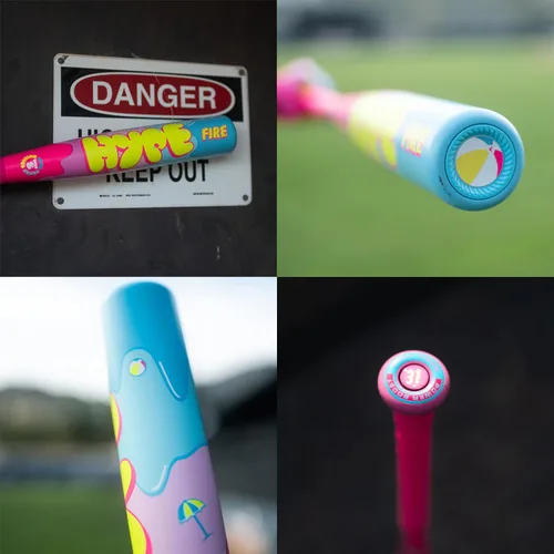 Vista 4 de Easton 2025 Hype FIRE Baseball Bat USSSA -5 / -8 / -10 Drop 2 3/4" Barrel 2 Pc. Composite