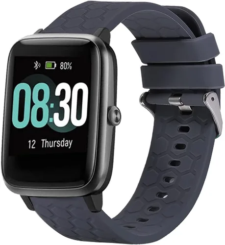 Vista 4 de TenCloud Paquete de 2 correas compatibles con GRV FC1/FC5 de 0.748 in Veryfitpro para ID205L ID205S bandas deportivas de repuesto para GRV ID205L