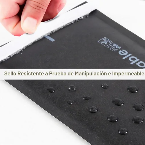 Vista 4 de KTOB 4x8 Sobres de burbujas 100% biodegradables Negro