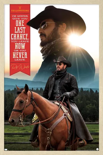 Vista 5 de Trends International Yellowstone - Póster de pared Rip, 14.725 x 22.375 pulgadas, versión premium sin marco