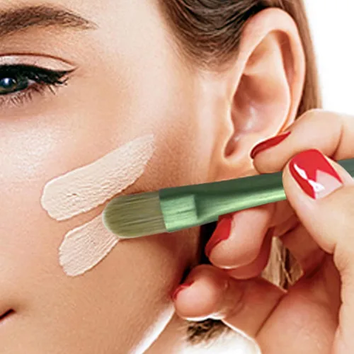 Vista 7 de Brochas de maquillaje, juego de brochas de maquillaje, 13 piezas de brochas de maquillaje para base, corrector para cejas, sombras de ojos, polvo