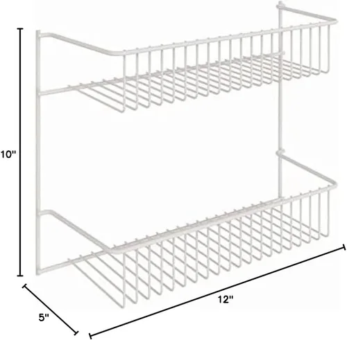 Vista 11 de Estantería de pared de 2 estantes ClosetMaid 8002, 12 pulgadas de ancho