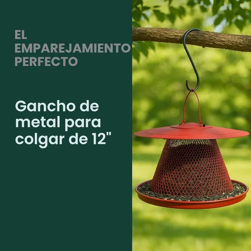 Vista 11 de No/No Red Cardinal c00322 alimentador de aves, Paquete de 1, Rojo